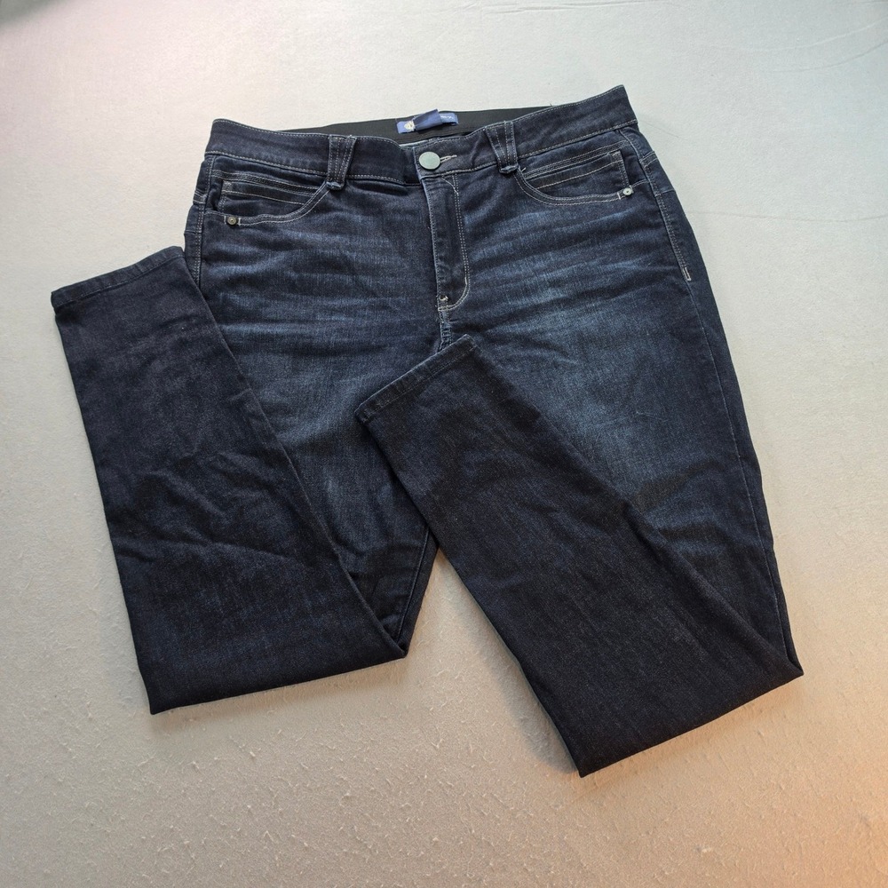 Democracy Ab Solution Skinny Jeans Womens 16 Dark Indigo Stretch Denim